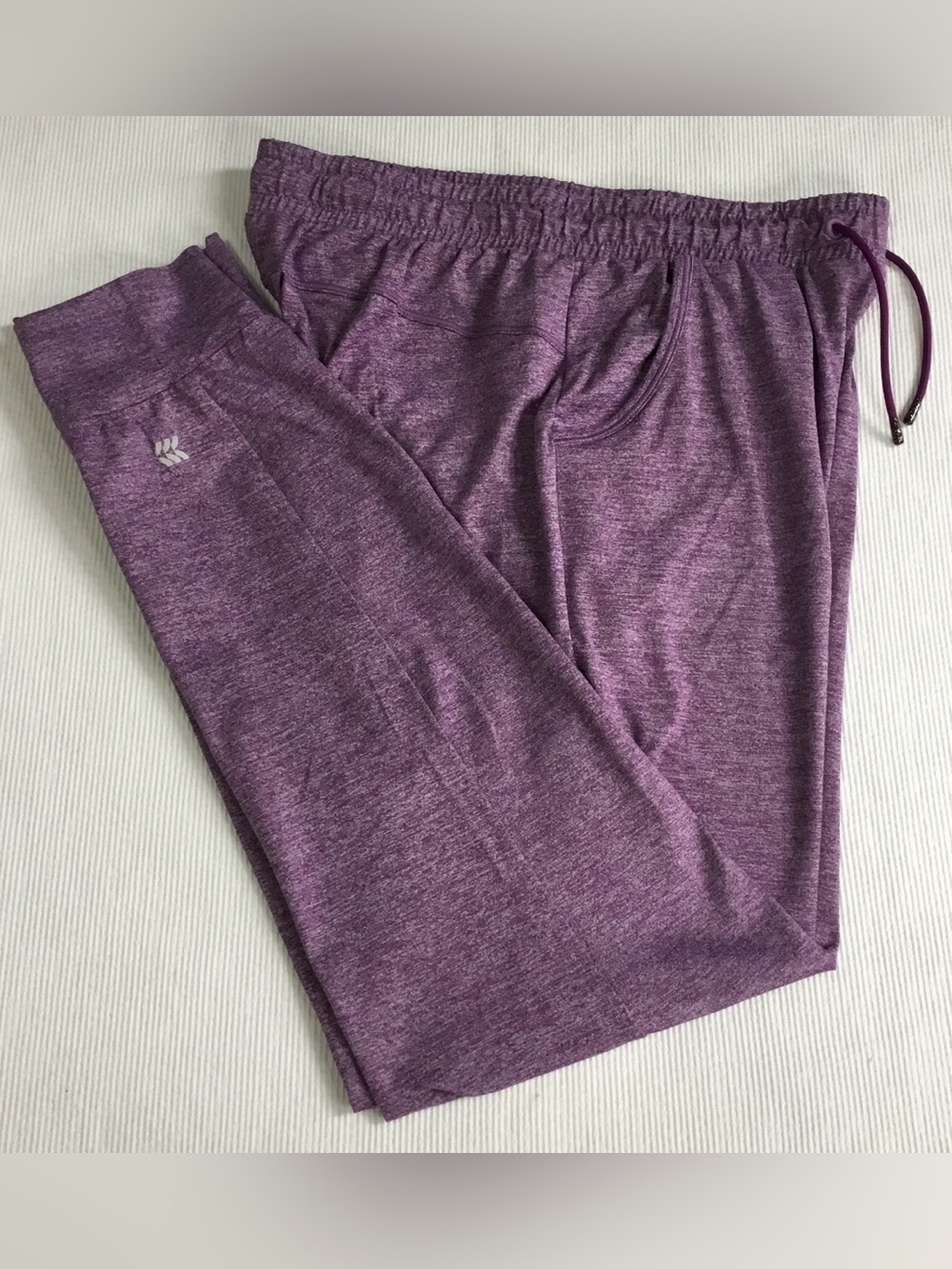 All in Motion Girls Purple Drawstring Athletic Jogger Pants - K729